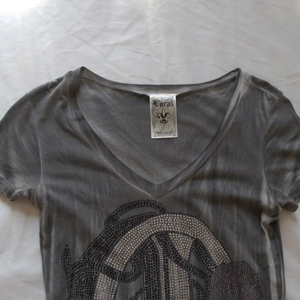 Bedazzled Peace Sign T Shirt - Picture 4 of 8